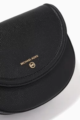 Michael kors half dome crossbody black best sale