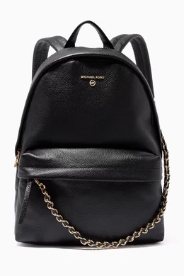 Buy Michael Kors Black Slater Large Backpack in Leather For Women Online Ounass Bahrain