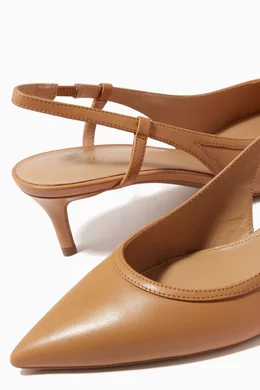 Buy Michael Kors White Nora Flex Pumps in Leather For Women Online