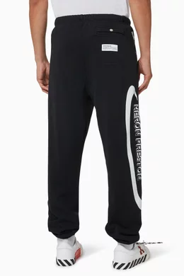 Buy Heron Preston Black Halo Cotton Sweatpants For Men Online Ounass Bahrain