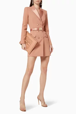 Rose gold blazer dress sale