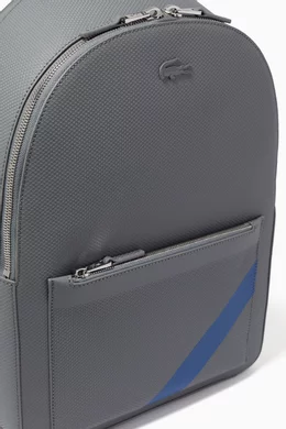 Buy Lacoste Multicolour Chantaco Backpack in Matte Pique Leather For Men Online Ounass Bahrain