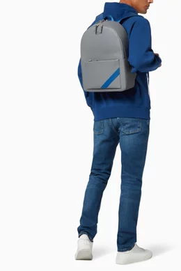 Buy Lacoste Multicolour Chantaco Backpack in Matte Pique Leather For Men Online Ounass Bahrain