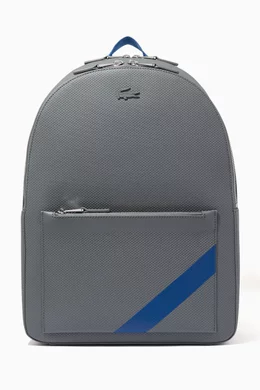 Buy Lacoste Multicolour Chantaco Backpack in Matte Pique Leather For Men Online Ounass Bahrain