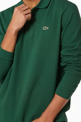 Lacoste men's long sleeve polo shirt discount