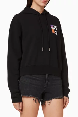Off white gradient hoodie black top