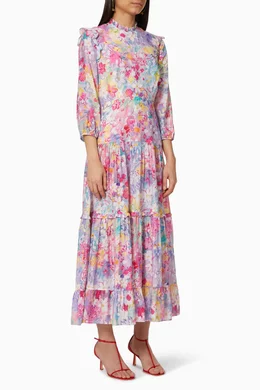 Buy RIXO Multicolour Monet Floral Dress For Women Online Ounass Bahrain