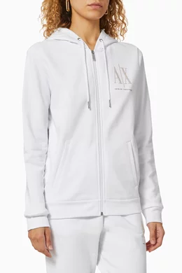 Armani zip hoodie women's store
