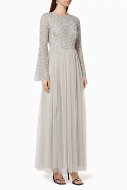 Maya silver sequin dress deals