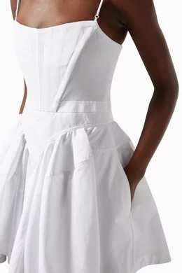 Buy Alexander Wang White Flared Corset Mini Dress For Women Online Ounass Bahrain