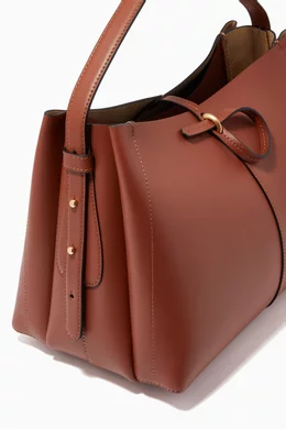Buy Wandler Brown Medium Ava Tote Bag in Leather For Women Online Ounass Bahrain