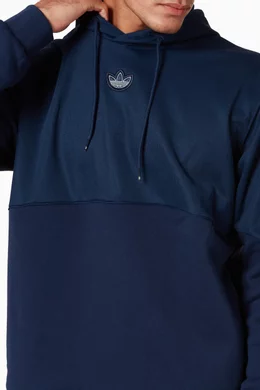 Buy adidas Blue Silver Foil Print Outline Hoodie For Men Online Ounass Bahrain