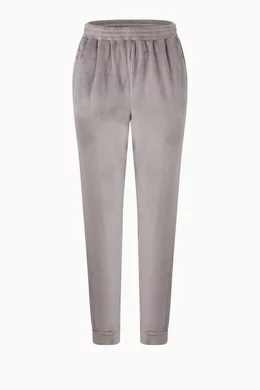 Buy SKIMS Grey Velour Fleece Joggers For Women Online Ounass Bahrain