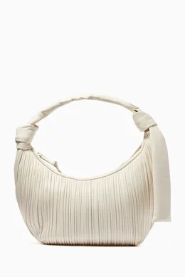 Buy NEOUS Neutral Neptune Hobo Pleated Bag In Leather For Women Online Ounass Bahrain