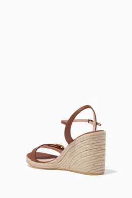 Buy Gucci Brown Aitana GG Platform Espadrilles in Leather For Women Online Ounass Bahrain