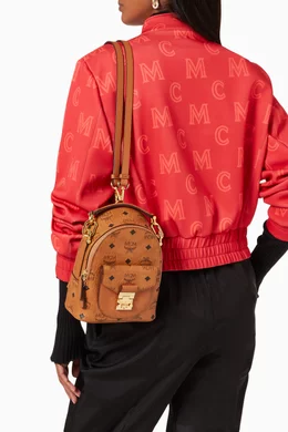 Buy MCM Brown X Mini Patricia Convertible Backpack in Visetos For Women Online Ounass Bahrain
