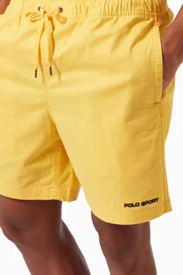 Yellow polo shorts on sale