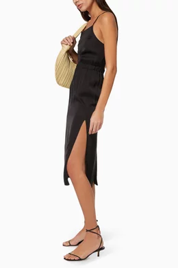 Buy Designers Remix Black Emma Viscose Dress For Women Online 