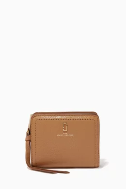 Buy Marc Jacobs Neutral Mini Softshot Compact Wallet in Leather For Women Online Ounass Bahrain