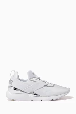 Buy Puma White Muse X3 Sneakers in Mesh For Women Online Ounass Bahrain