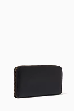 Buy Versace Jeans Couture Black Logo Continental Wallet in Faux
