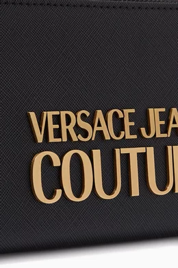 Buy Versace Jeans Couture Black Logo Continental Wallet in Faux