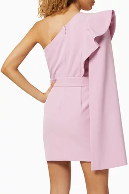 Lavish alice pink frill dress clearance