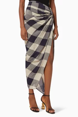 Khaite sarong skirt deals