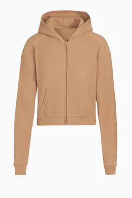 Buy SKIMS Yellow Waffle Hoodie For Women Online Ounass Bahrain