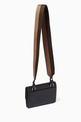 Buy Fendi Black Flat Baguette Mini Shoulder Bag in Calf Leather For Women Online Ounass Bahrain