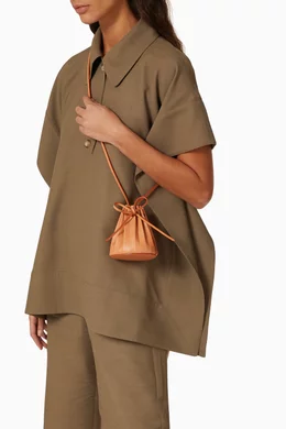Mansur gavriel pleated bucket bag clearance