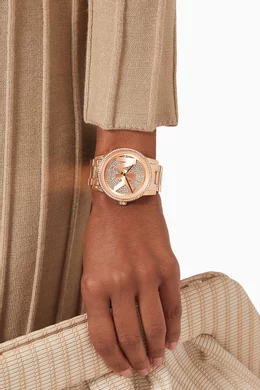Oversized mk watch hot sale