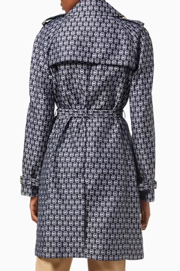 Buy Michael Kors Multicolour Trench Coat in Diamond Logo Jacquard