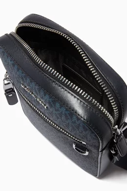 Buy Michael Kors Blue Henry Flight Bag in Logo Canvas For Men Online Ounass Bahrain