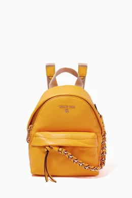 Orange michael kors backpack sale