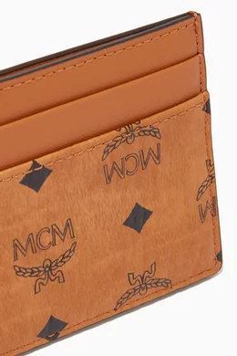 Buy MCM Brown Mini Card Case in Visetos Original For UNISEX Online Ounass Bahrain
