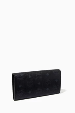 Mcm large patricia visetos crossbody wallet top