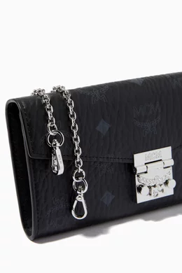 Mcm large patricia visetos crossbody wallet clearance