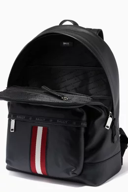 Buy Bally Black Harper Backpack in Leather For Men Online Ounass Bahrain