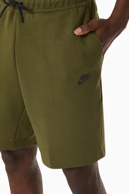 Nike tech fleece shorts green top
