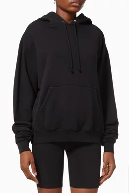 Buy Good American Black Boyfriend Hoodie in Cotton For Women Online Ounass Bahrain