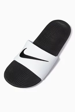 Buy Nike White Kawa Slides For Boys Online Ounass Bahrain