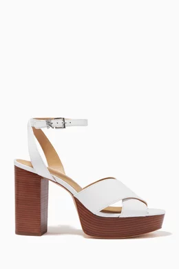 Michael kors white platform sandal shop