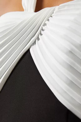 Marchesa black and white dress sale