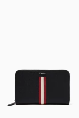 Buy Bally Black Taiden Travel Wallet in Leather For Men Online Ounass Bahrain