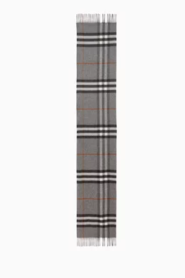 Burberry grey check scarf sale