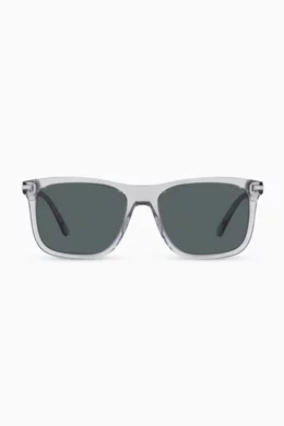 Buy Prada Colourless Square D Frame Sunglasses in Acetate For Men Online Ounass Bahrain