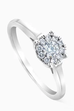 Buy Damas White OneSixEight Diamond Rings in 18kt White Gold For Women Online Ounass Bahrain