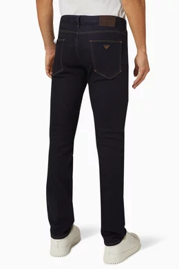 Buy Emporio Armani Blue J06 Slim fit Jeans For Men Online Ounass Bahrain
