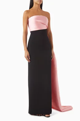 Buy Solace London Pink Kinsley Maxi Dress in Twill For Women Online Ounass Bahrain